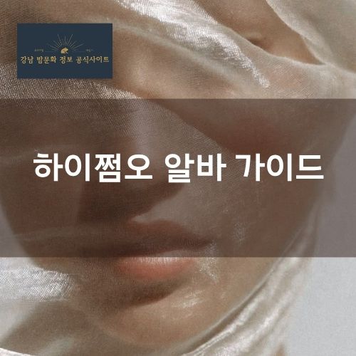 하이쩜오 알바 면접 출근 가이드