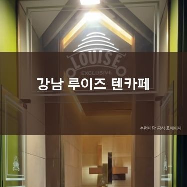 강남 루이즈 텐카페 일프로 시스템과 가격 후기들 정리